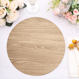 Elegant and Natural Walnut Wood Design Disposable Placemats